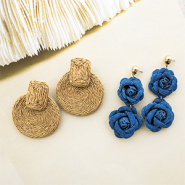 Inspiratiesets Creëer een boho collectie met raffia en denim oorbellen