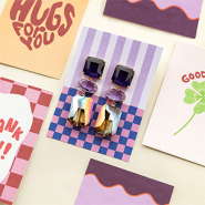 Nieuw Crystal glass oorbellen en BY31® sieradenkaartjes