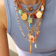 Nieuw Roestvrij stalen bedels met enamel 