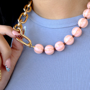 Nieuw Nieuwe DQ acryl kralen met strepen