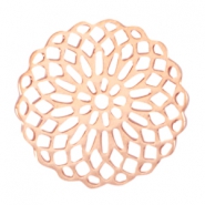 Bohemian tussenstuk rond 15mm Rosegold