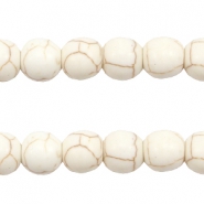 Keramiek kralen 8mm Off white