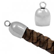 Roestvrij stalen (RVS) eindkap Ø6mm stainless steel Zilver
