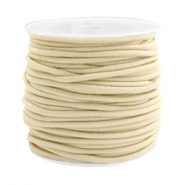 Gekleurd elastisch draad 2.5mm Beige gold