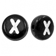 Letterkralen van acryl letter X Zwart