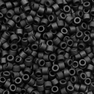 Miyuki kralen delica's 11/0 Opaque matte black DB-310