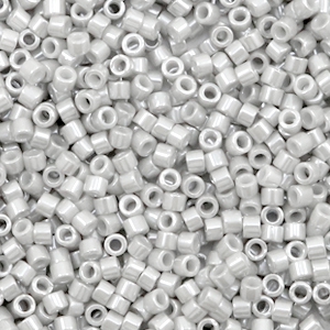 Miyuki kralen delica's 11/0 Opaque ceylon light smoke grey