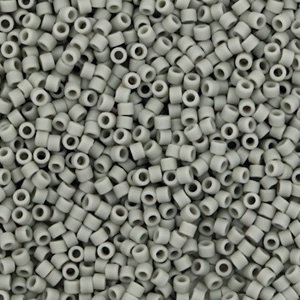 Miyuki kralen delica's 11/0 Opaque matte gray DB-761