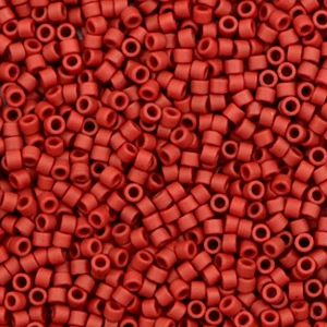 Miyuki kralen delica's 11/0 Metallic matte brick red DB-378
