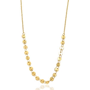 Roestvrij stalen (RVS) Stainless steel kettingen coin Goud