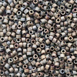 Miyuki kralen delica's 11/0 Metallic matte silver gray DB-307