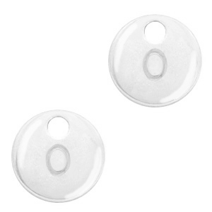 Basic Quality metalen bedels initial O Antiek zilver (nikkelvrij)