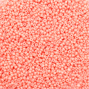 Miyuki rocailles 15/0 Duracoat opaque dark salmon pink 15-4462