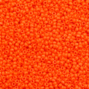Miyuki rocailles 15/0 Opaque orange 15-406