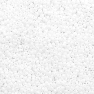 Miyuki rocailles 15/0 Opaque white 15-402