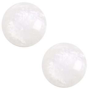 12 mm classic cabochon Polaris Elements pearl shine Bianco white