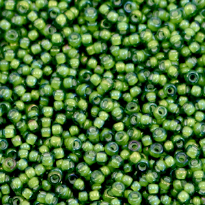 Miyuki rocailles 11/0 Fancy lined chartreuse green 11-3764
