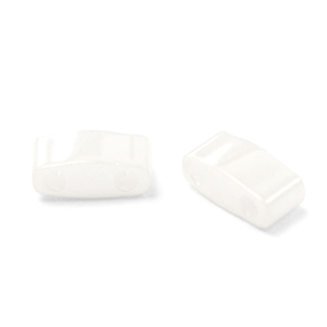 Miyuki kralen half tila 5x2.3mm Ceylon white pearl HTL-420