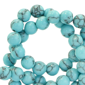 Natuursteen kralen calciet 4mm Turquoise blue