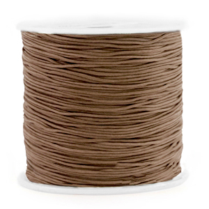 Macram&eacute; draad 0.8mm Chestnut brown