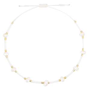 Trendy armbanden pearl Miyuki White