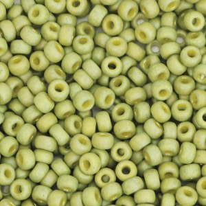 Miyuki rocailles 8/0 Opaque glazed frosted rainbow olive green 8-4697