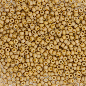 Miyuki rocailles 15/0 Opaque matte ab glazed honey bee brown 15-4693