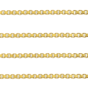 Roestvrij stalen (RVS) Stainless steel onderdelen jasseron Venetiaanse schakel Goud