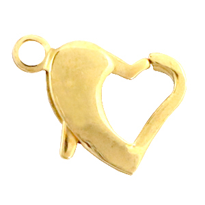 Roestvrij stalen (RVS) Stainless steel onderdelen karabijnslot hartje 11mm Goud