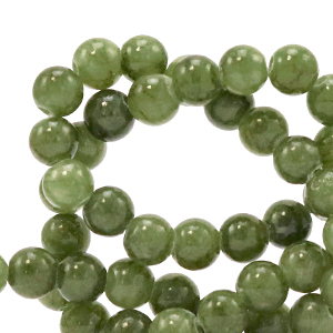 Natuursteen kralen marmer 4mm Olive green