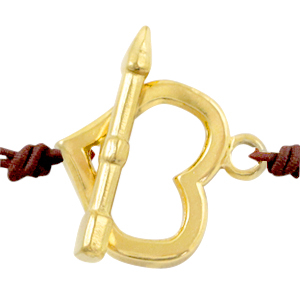 Roestvrij stalen (RVS) Stainless steel onderdelen kapittelslot hart Goud