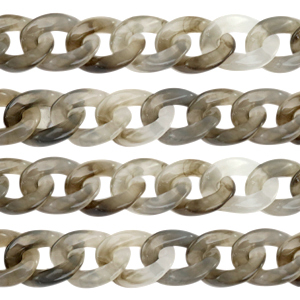 Acrylic chain 19mm Grey
