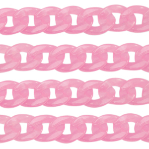 Acrylic chain 19mm Pink