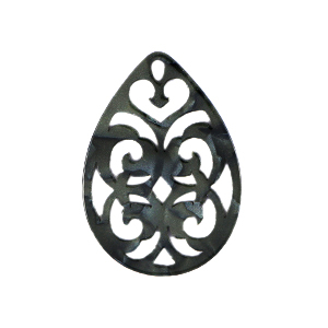 Resin hangers barok druppel Black