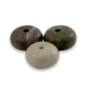Natuursteen kralen rondellen 8x5mm Multicolour stone grey