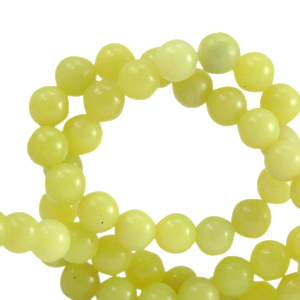 Natuursteen kralen serpentijn 6mm Greenish yellow
