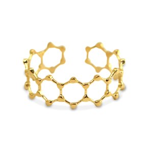 Roestvrij stalen (RVS) Stainless steel ringen Goud