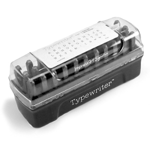 ImpressArt slagletters set hoofdletters Typewriter 3mm Zwart