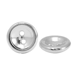 Kralen DQ metaal knoop 8mm Antiek zilver (nikkelvrij)