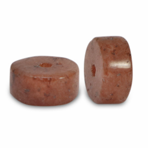 Natuursteen kralen kwarts disc 6x3mm Tawny-brown