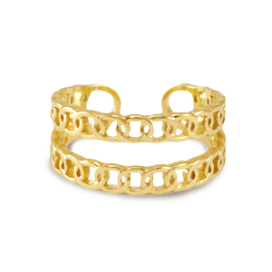 Roestvrij stalen (RVS) Stainless steel ringen Goud