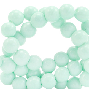 4 mm glaskralen opaque Soothing sea green