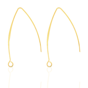 Roestvrij stalen (RVS) Stainless steel oorbellen Goud