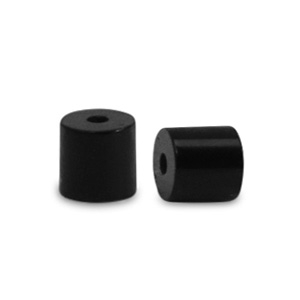 Natuursteen kralen disc 2x2mm Midnight black
