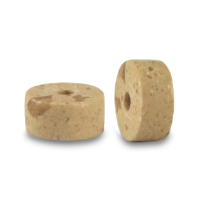 Natuursteen kralen kwartsiet disc 4x2mm Stone beige