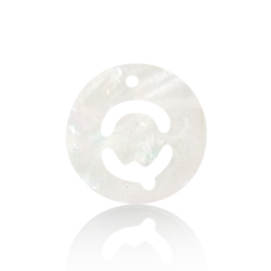 Schelp hangers specials letter Q White (natuurlijke kleur)