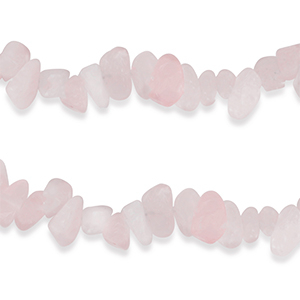 Chips stone kralen rozenkwarts Misty rose