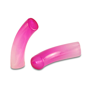 Acryl kralen tube Pink