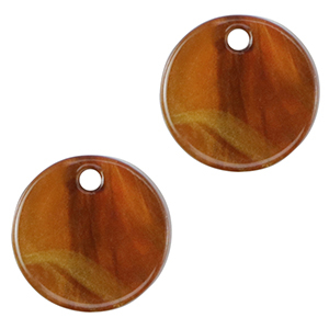 Resin hangers 12mm Topaz brown