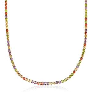 Roestvrij stalen (RVS) Stainless steel kettingen Goud-multicolour